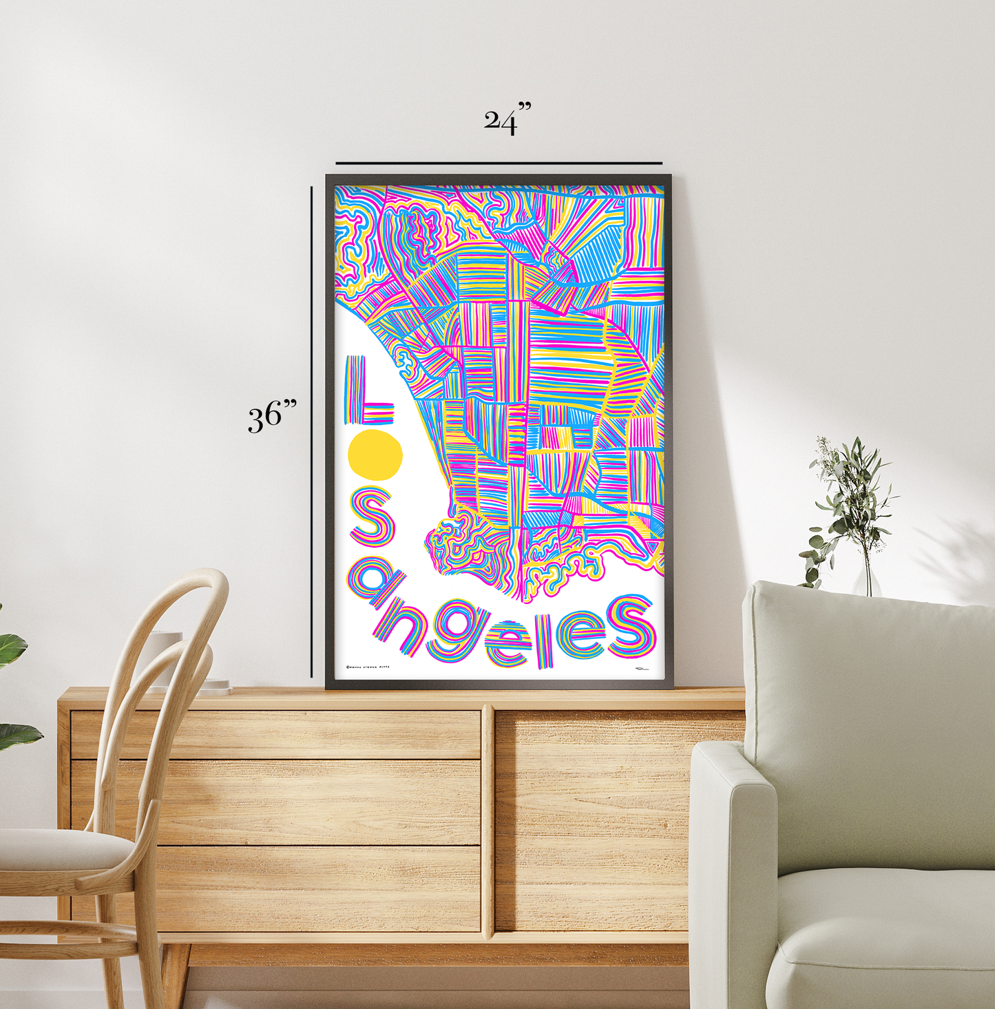 LA Lines - Giclée Print