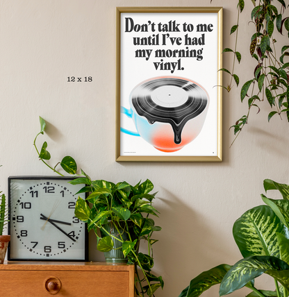 Morning Vinyl - Rolled Poster