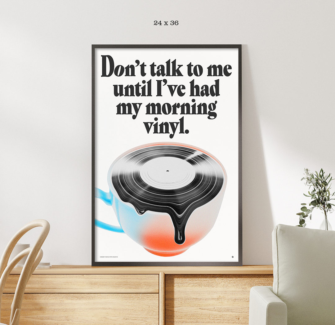 Morning Vinyl - Rolled Poster