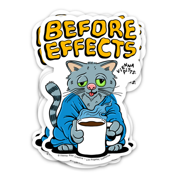 "Before Effects" Sticker 4-Pack
