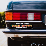 "I Brake for Visual Effects" Bumper Sticker 2-Pack