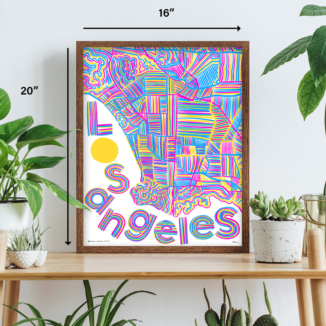 LA Lines - Giclée Print