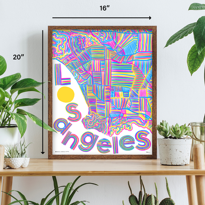 LA Lines - Giclée Print