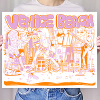 Venice Beach Silkscreen Print